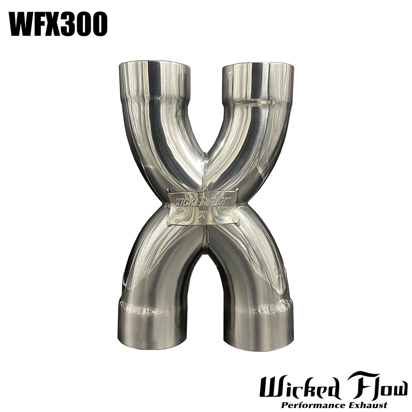 WFX300 - 3" STAINLESS X PIPE - 304 POLISH