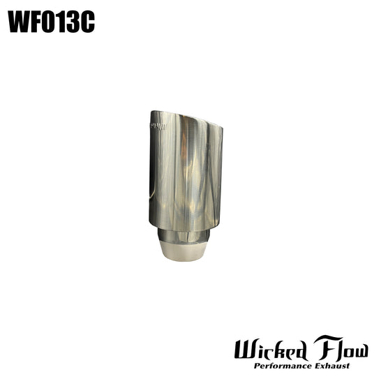 WF013C - EXHAUST TIP - 2.25" Inlet 304 STAINLESS