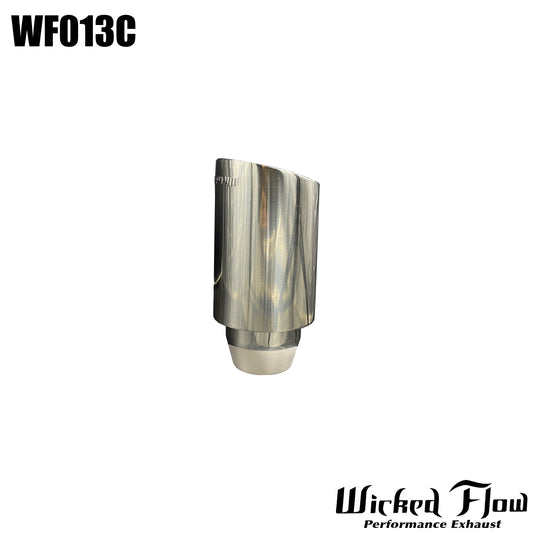 WF013C - EXHAUST TIP - 2.25" Inlet  8" Length 304 STAINLESS