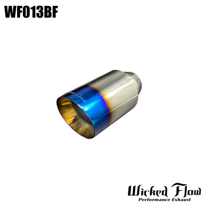 WF013CBF - EXHAUST TIP - 2.25" Inlet BLUE FLAME