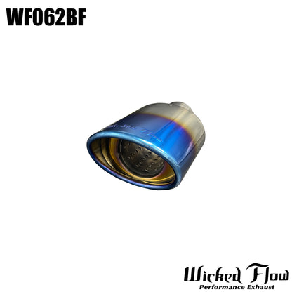 WF062BF - EXHAUST TIP - 2.25" Inlet 7" Length BLUE FLAME