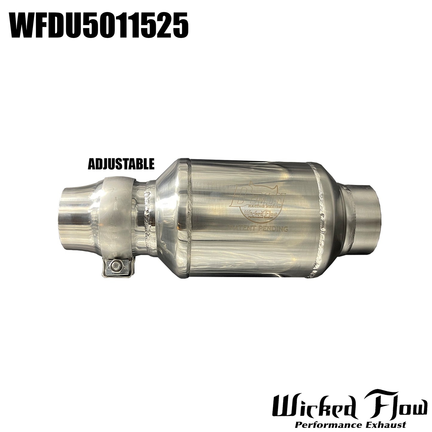 WFDU5011525 - Demon Muffler 2.5" - ADJUSTABLE
